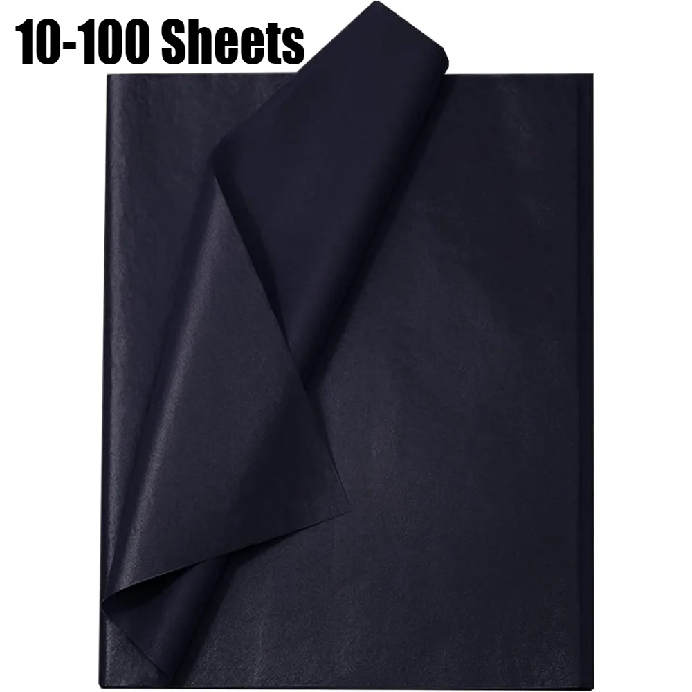 Pattern Tissue Paper - 10-100 Fogli di Carta Velina Nera