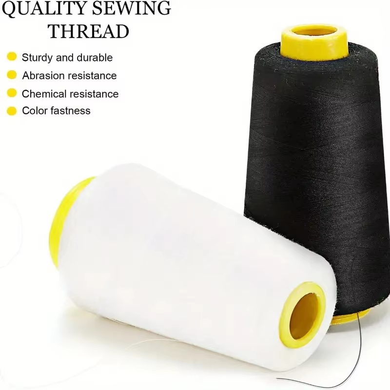 Serger Thread Cone - 3 Coni di Filo Overlock Nero