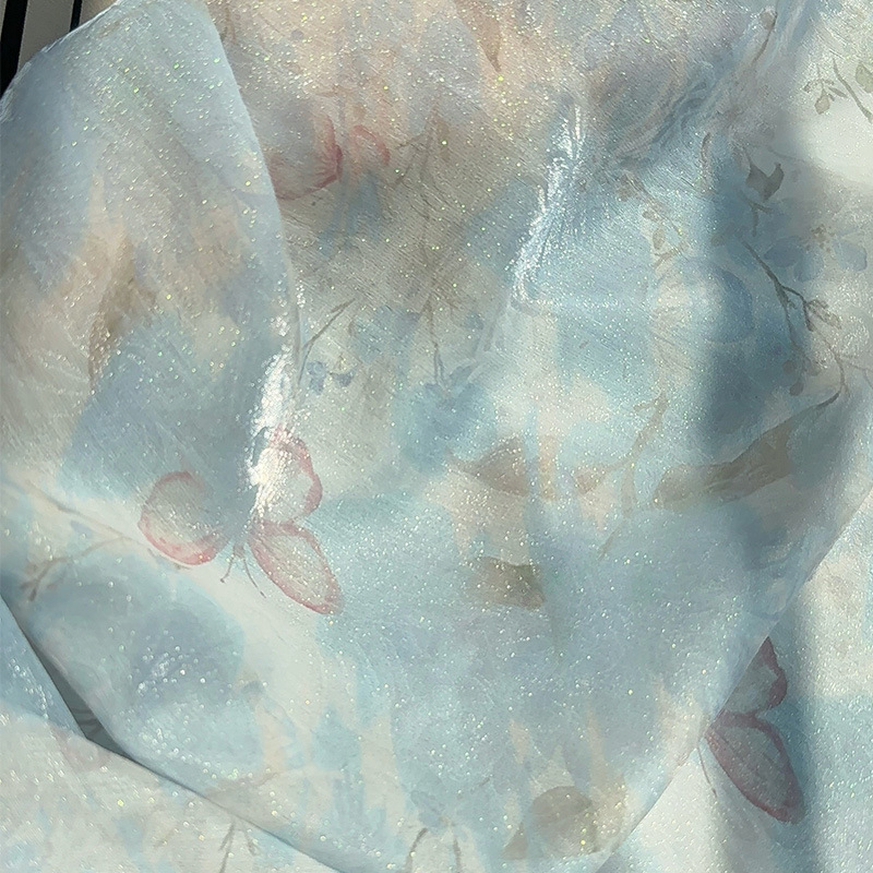 Sewing Garment - Tessuto Stampato Jacquard Floreale in Stile