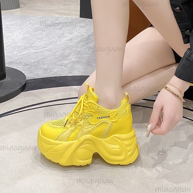 Sewing Garment - Sneakers da Donna con Zeppa e