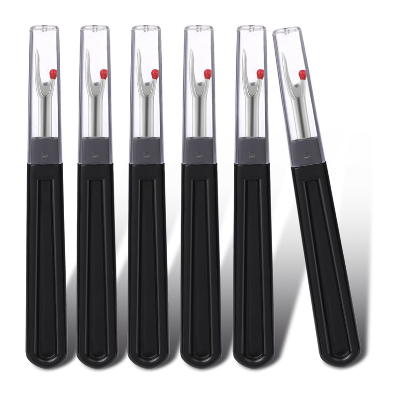 Seam Ripper Tool - Set di 6 Smagliacuci Neri, Strumento