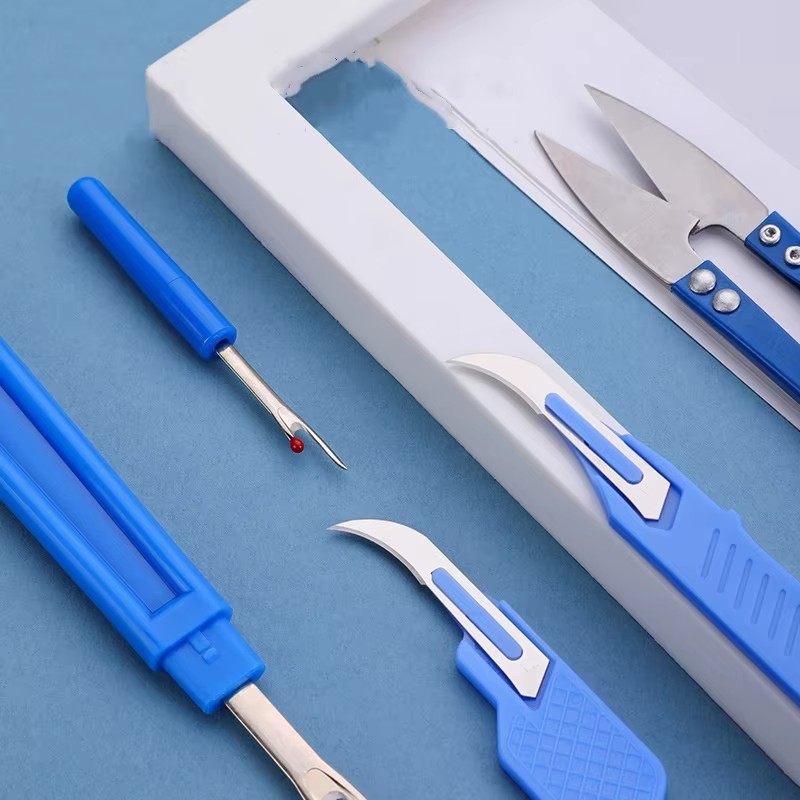 Seam Ripper Tool - Set di 5 smontacuciture con forbici