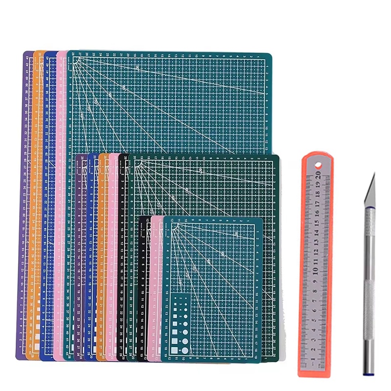 Cutting Mat Self Heal - Set di Tappetini da Taglio Autorigeneranti